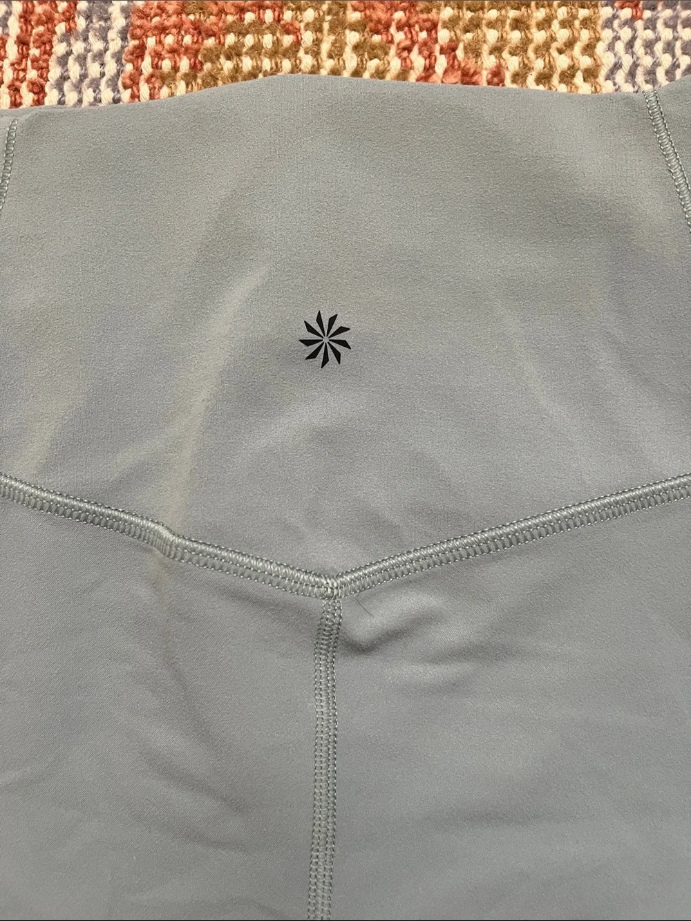Athleta Salutation Stash Pocket II 7/8 Tight Blue Gray Size Medium M EUC - Picture 7 of 9